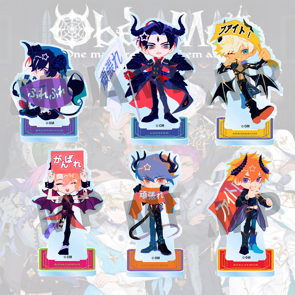 Desk Setup Game - Anime Obey Me! New 10cm Clear