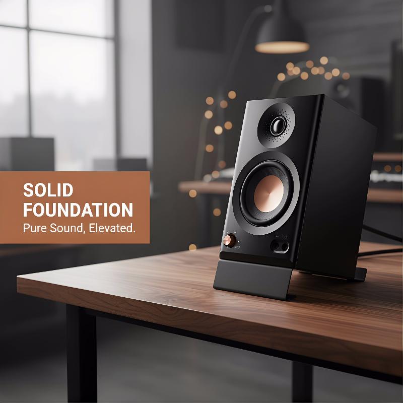 Desk Setup Speakers - Metal Desktop Speaker Stand for MR5BT