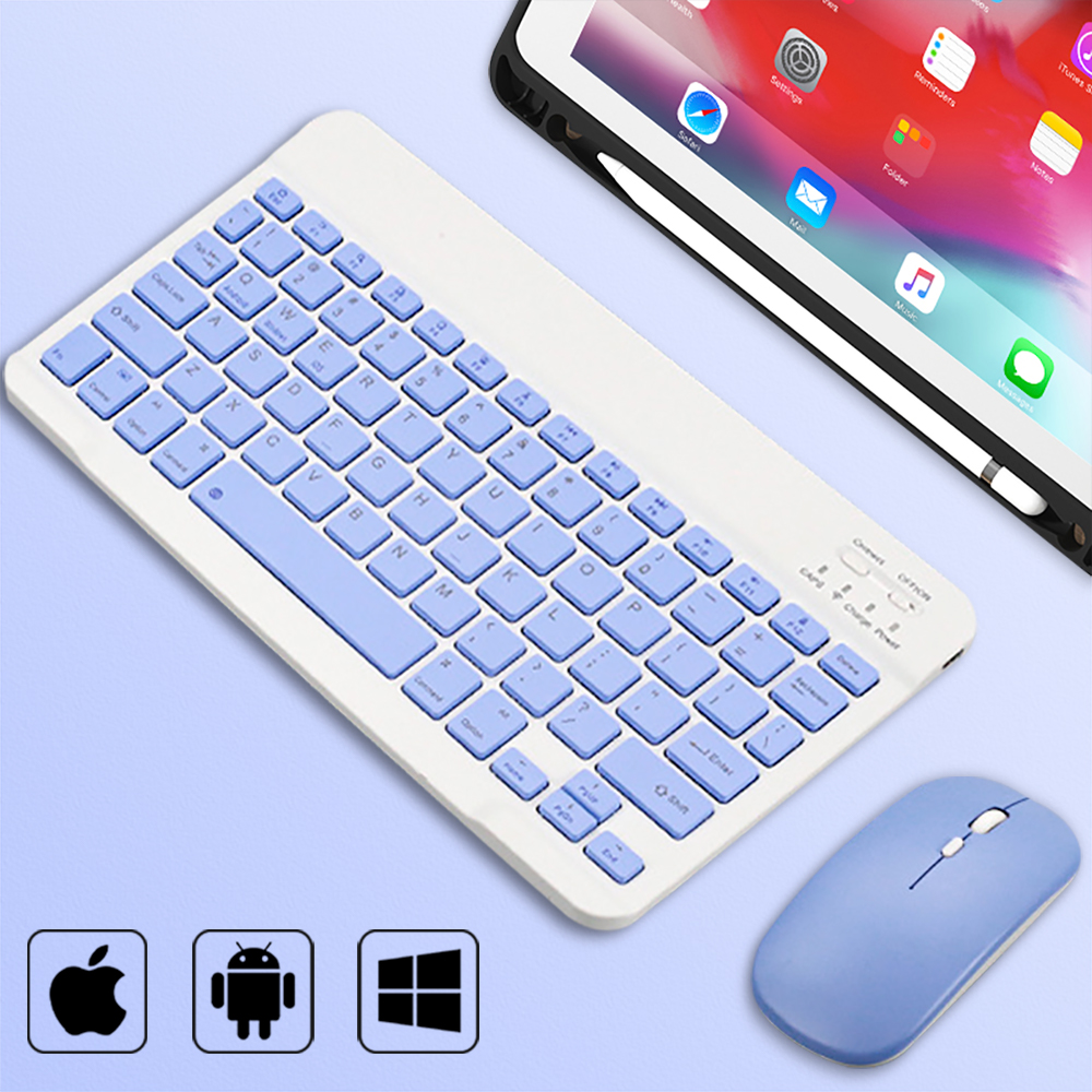 Desk Setup Ipad - Bluetooth Wireless Keyboard Universal Mobile Phone