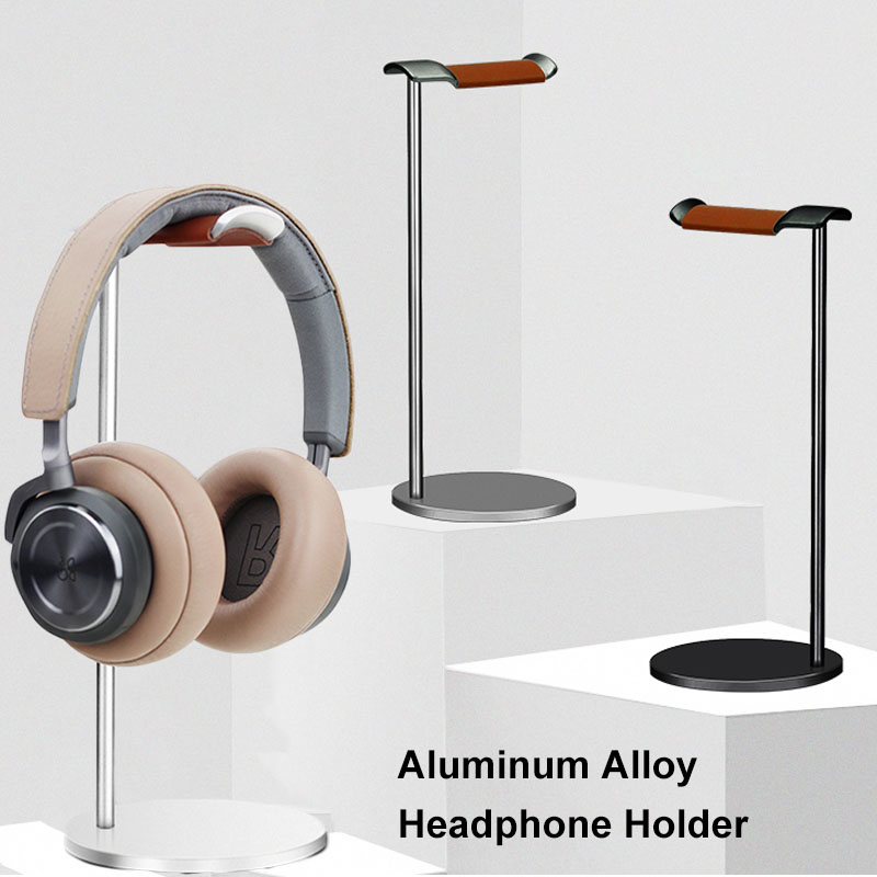 Desk Setup Game - Curved Aluminum Headphone Stand Rack Sturdy