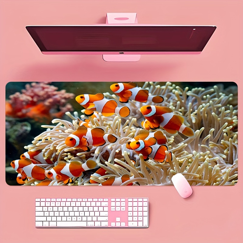 Desk Setup Gaming And Work - Keyboard Work Desk Mat Mouse Pad