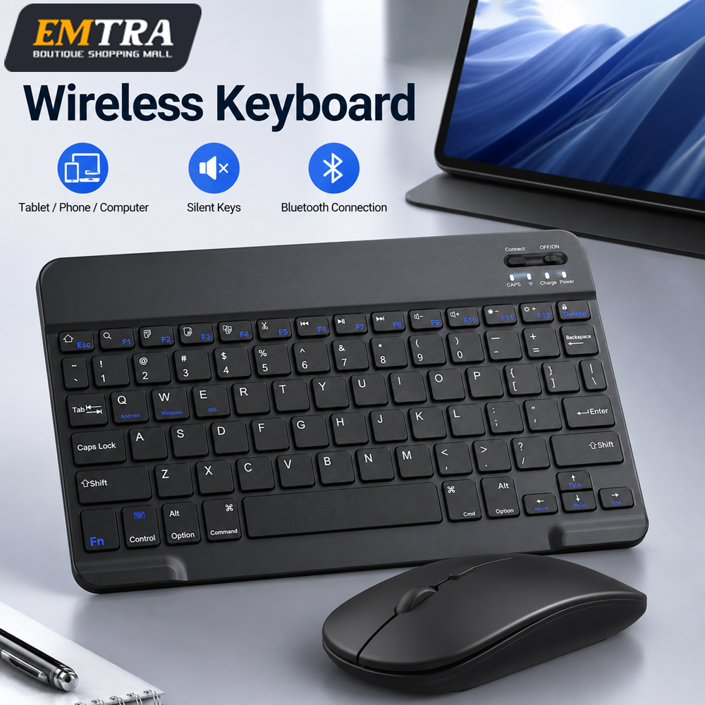 Desk Setup Ipad - Bluetooth Wireless Keyboard For Android IOS