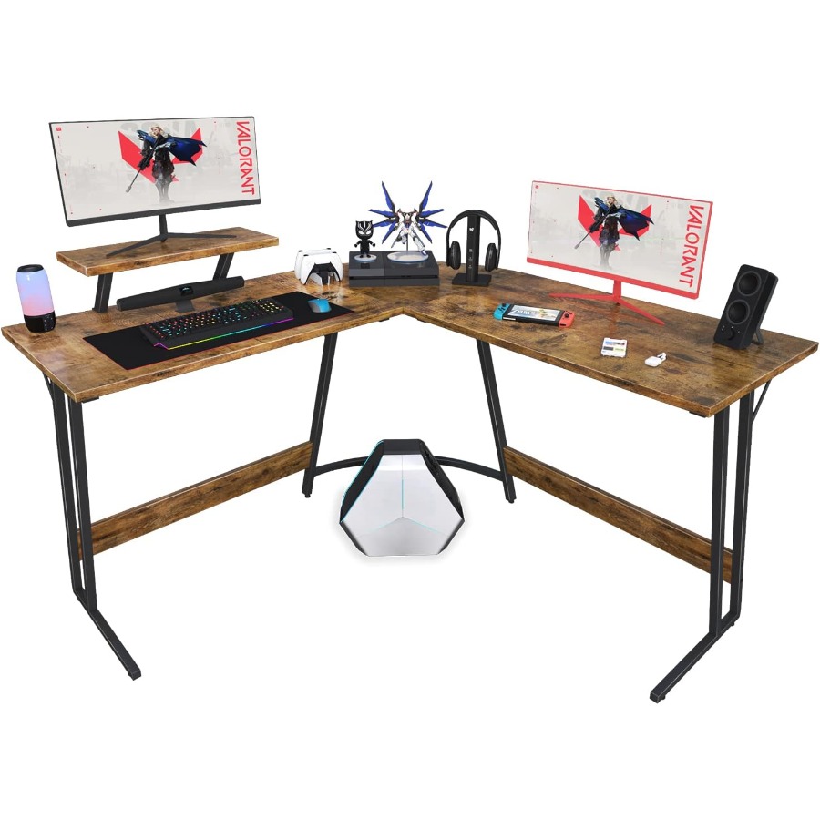 L Shaped Gaming Desk with Larg - Desk Setup Corner ulasan dan harga