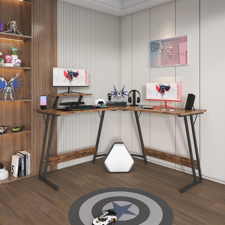L Shaped Gaming Desk with Larg - Desk Setup Corner ulasan dan harga