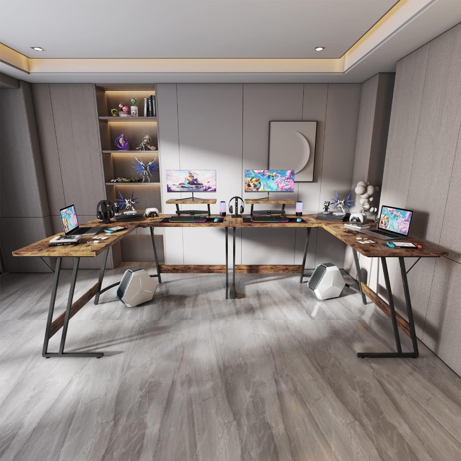 L Shaped Gaming Desk with Larg - Desk Setup Corner ulasan dan harga