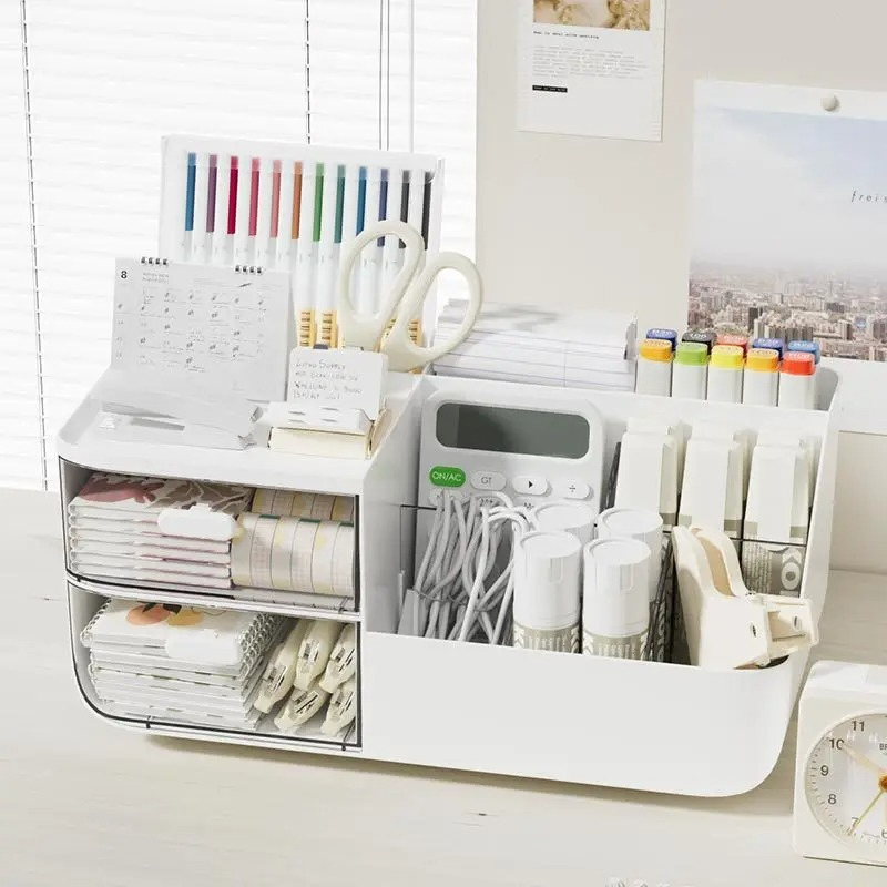 Large Capacity Multifunctional - Desk Setup Organizer ulasan dan harga