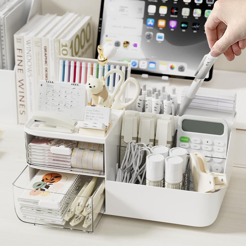 Large Capacity Multifunctional - Desk Setup Organizer ulasan dan harga