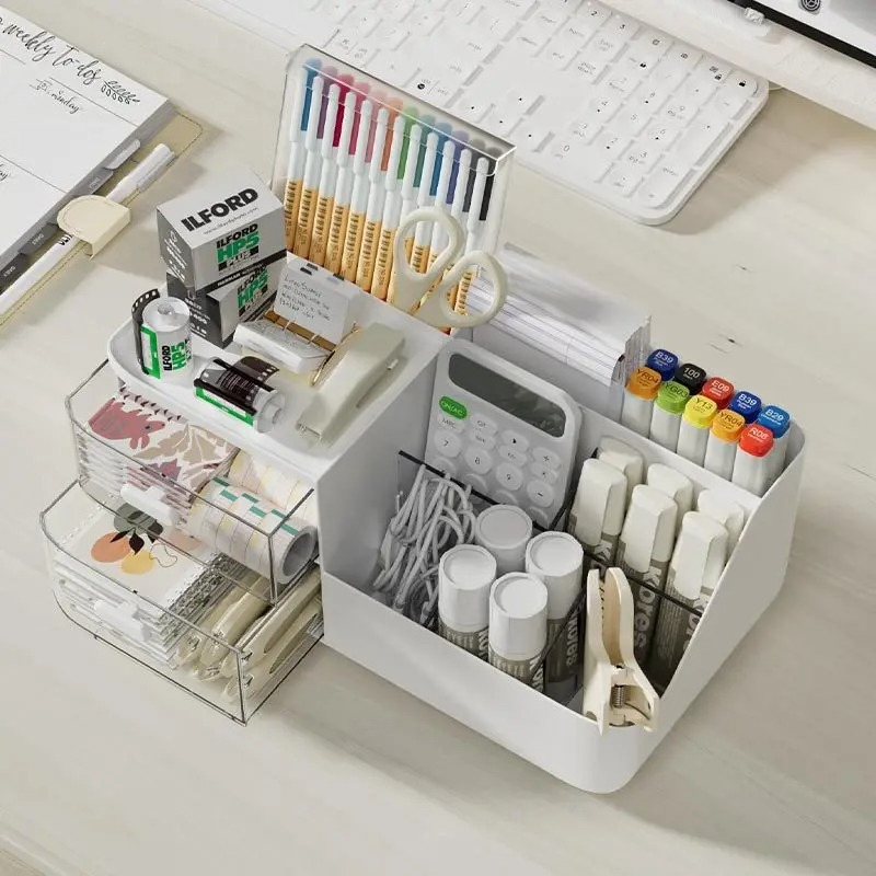 Large Capacity Multifunctional - Desk Setup Organizer ulasan dan harga