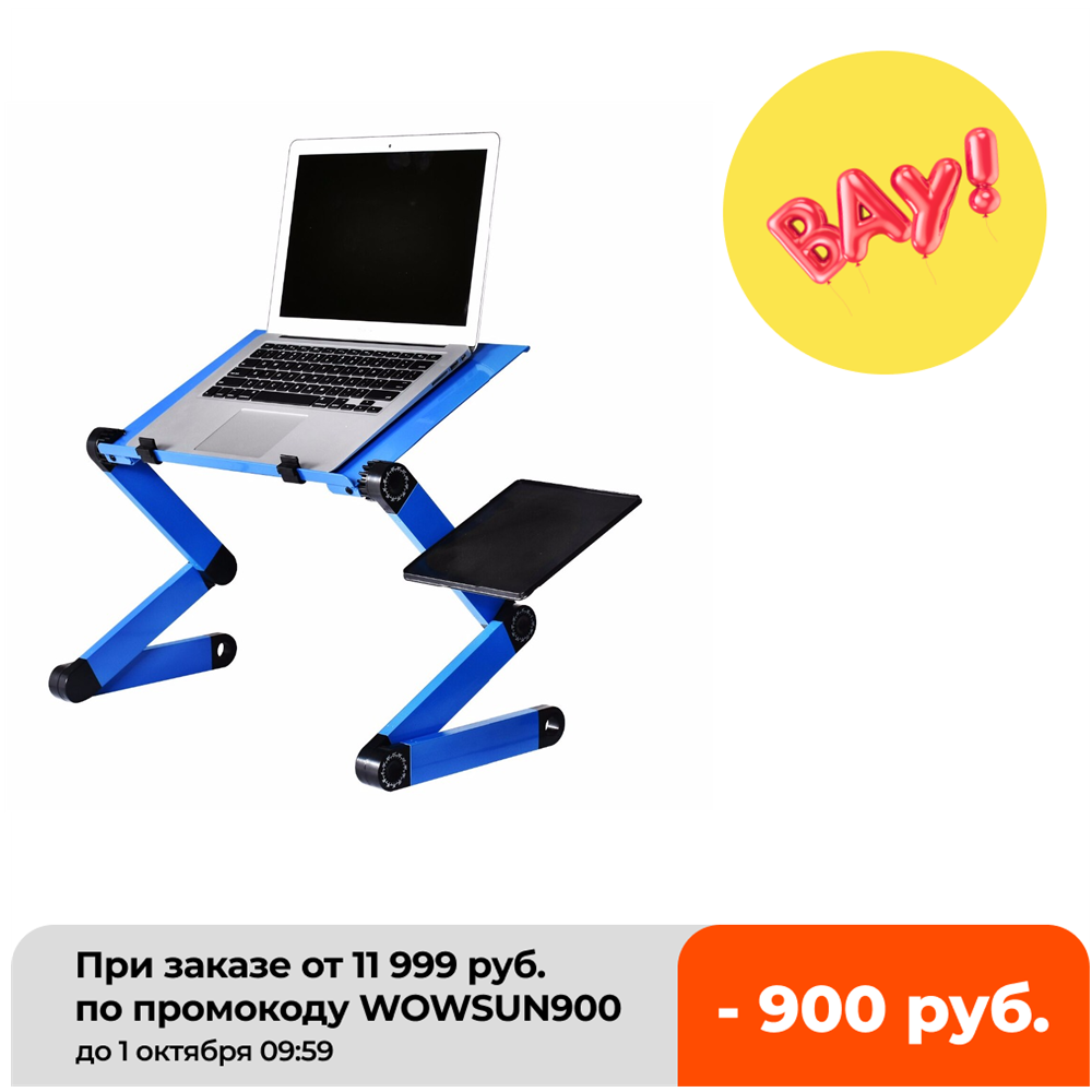Aluminum Alloy Laptop Table Ad - Desk Setup Pc ulasan dan harga