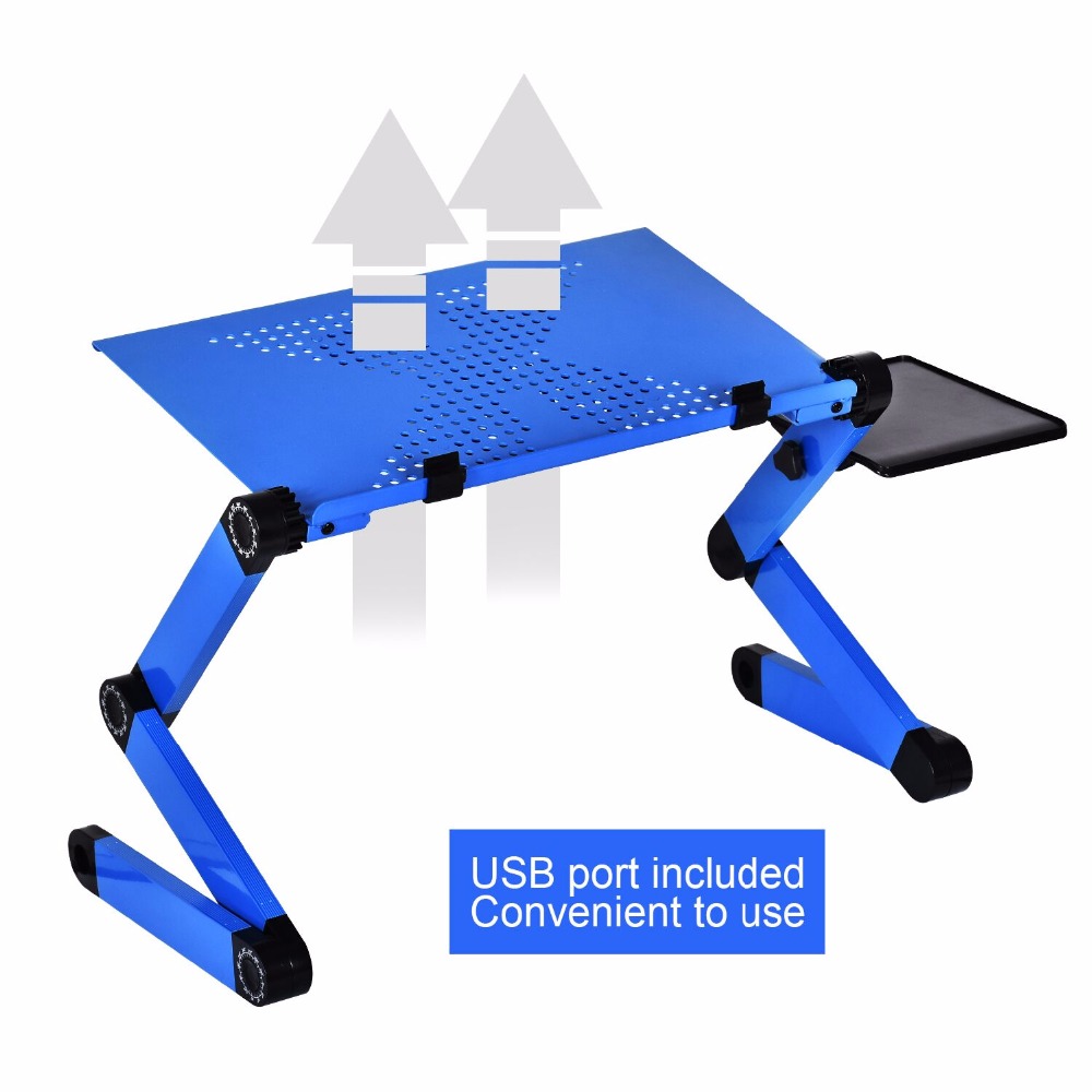 Aluminum Alloy Laptop Table Ad - Desk Setup Pc ulasan dan harga