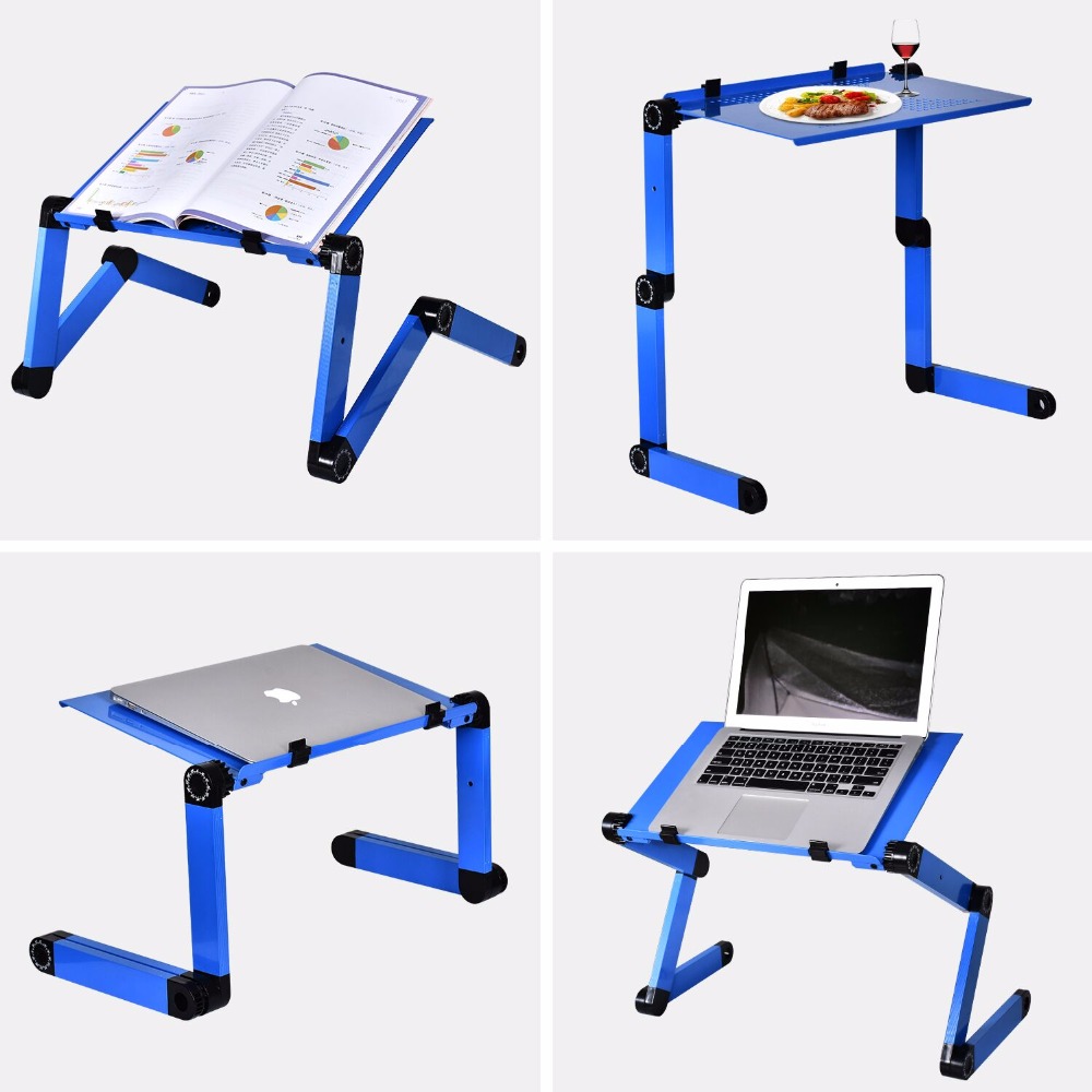 Aluminum Alloy Laptop Table Ad - Desk Setup Pc ulasan dan harga