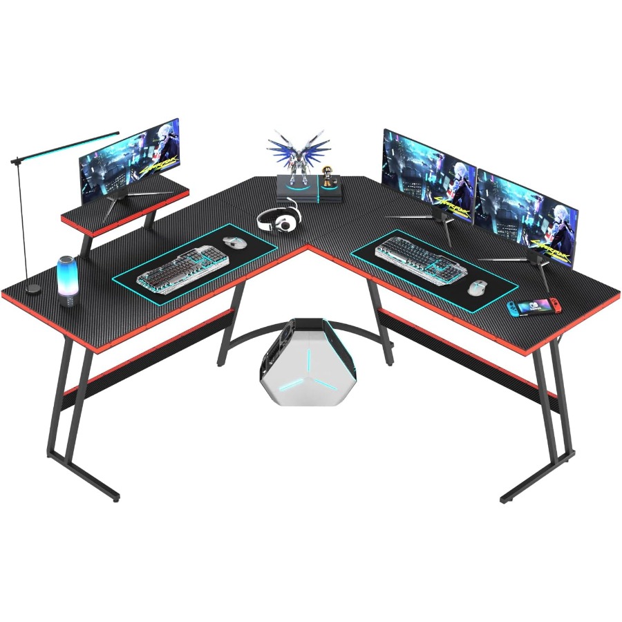 L Shaped Gaming Desk with Larg - Desk Setup Corner ulasan dan harga