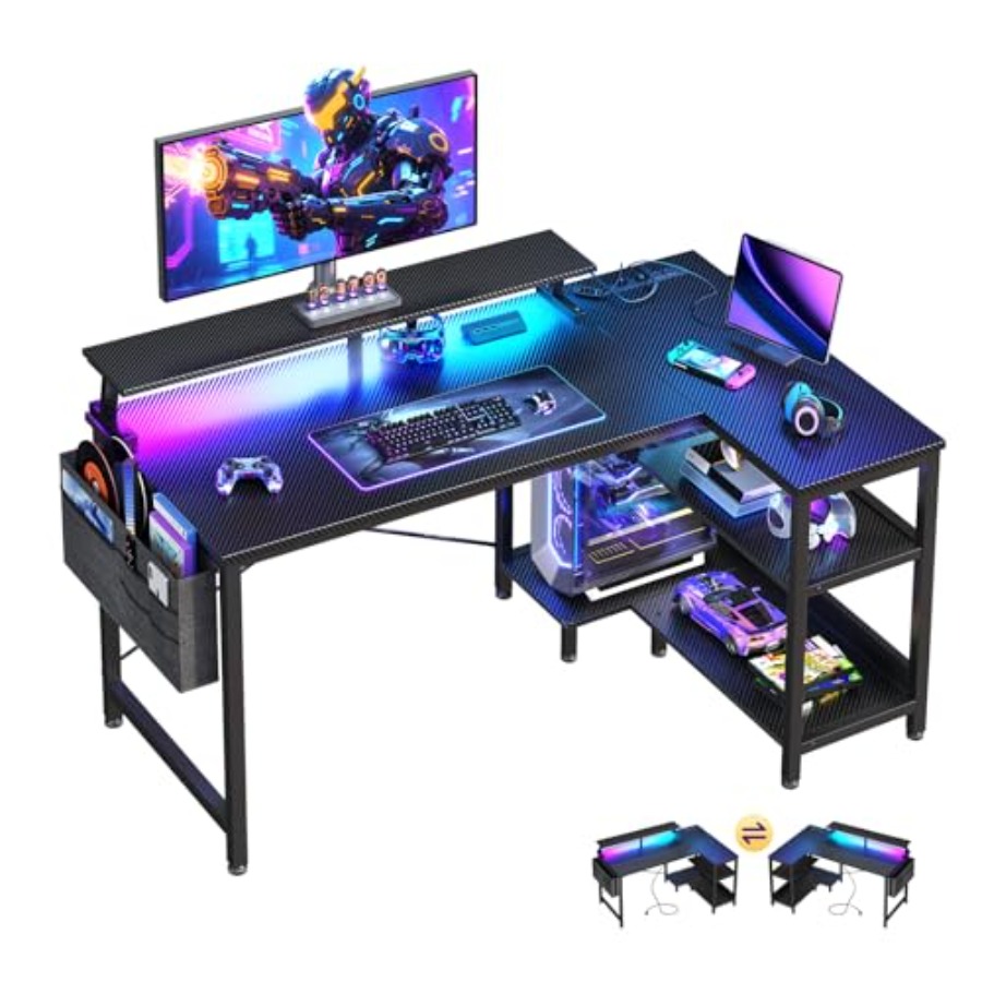 40 Inch Reversible L Shaped Ga - Desk Setup Corner ulasan dan harga
