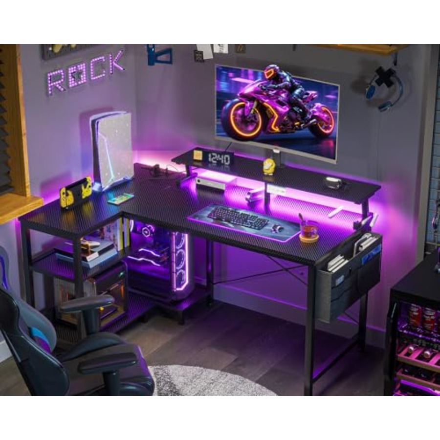 40 Inch Reversible L Shaped Ga - Desk Setup Corner ulasan dan harga