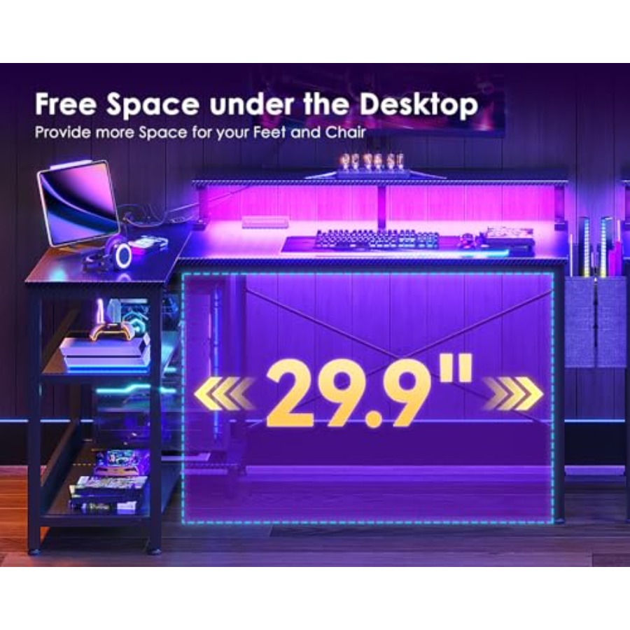 40 Inch Reversible L Shaped Ga - Desk Setup Corner ulasan dan harga