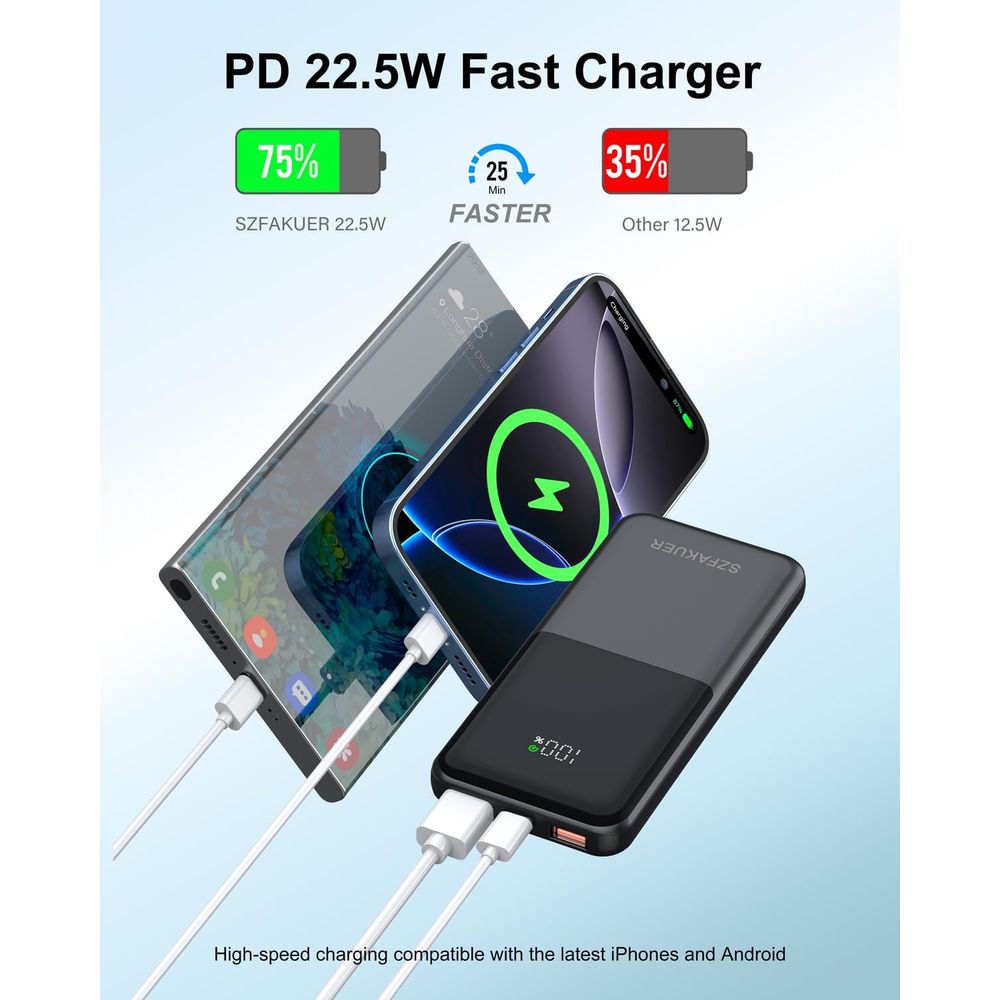 Slim 10000mAh USB-C Power Bank - Desk Setup Ipad ulasan dan harga