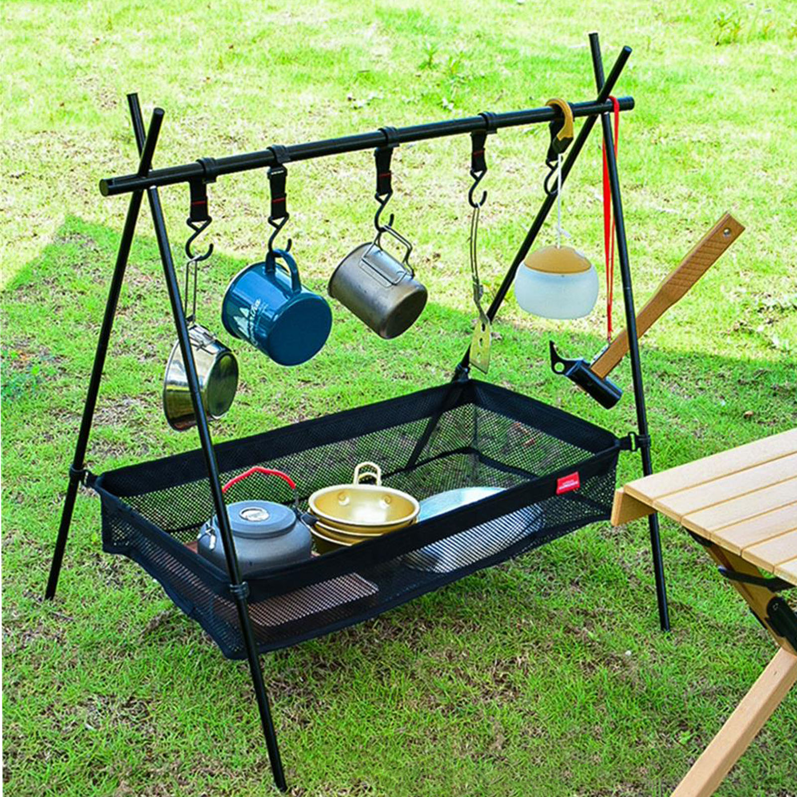 Picnic Under Table Storage Bag - Desk Setup Organizer ulasan dan harga