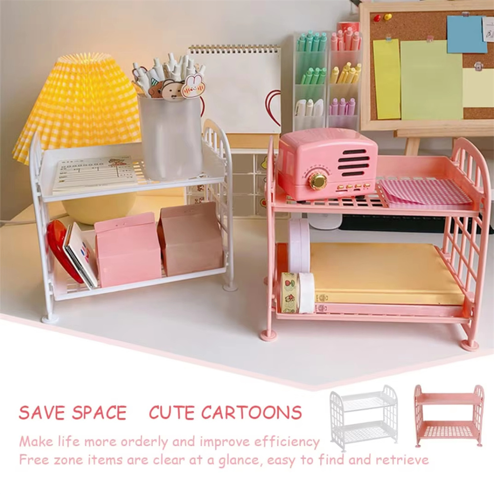 Desktop Storage Rack Organizer - Desk Setup Organizer ulasan dan harga
