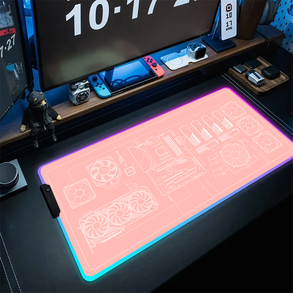 CPU Artistic line design Mouse - Desk Setup Artist ulasan dan harga