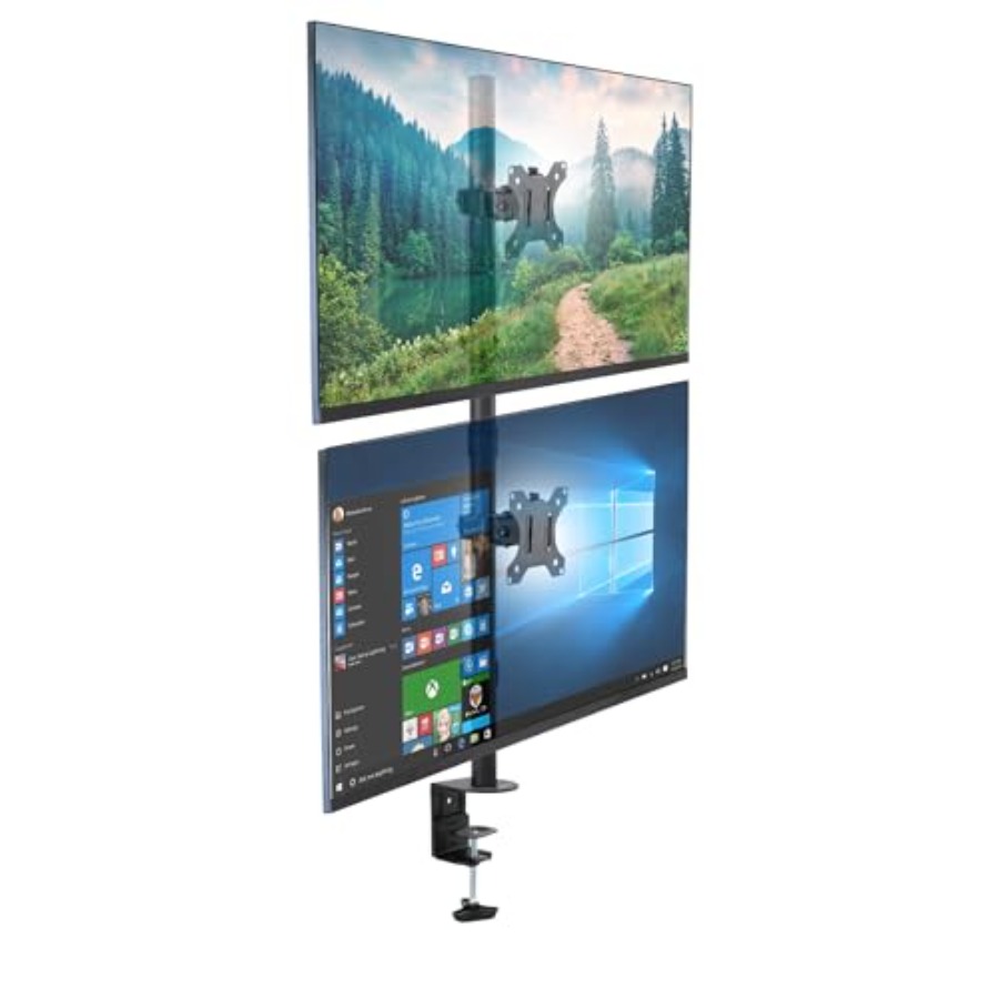 Vertical Dual Monitor Mount fo - Desk Setup Vertical Monitor ulasan dan harga