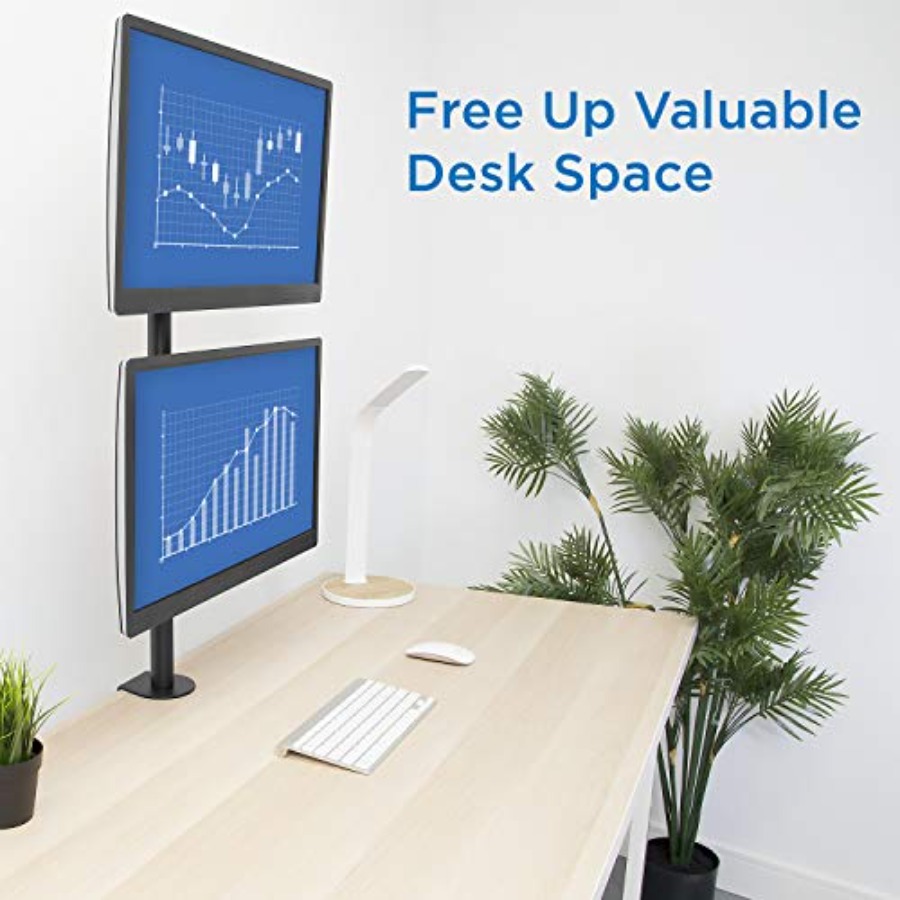 Vertical Dual Monitor Mount fo - Desk Setup Vertical Monitor ulasan dan harga