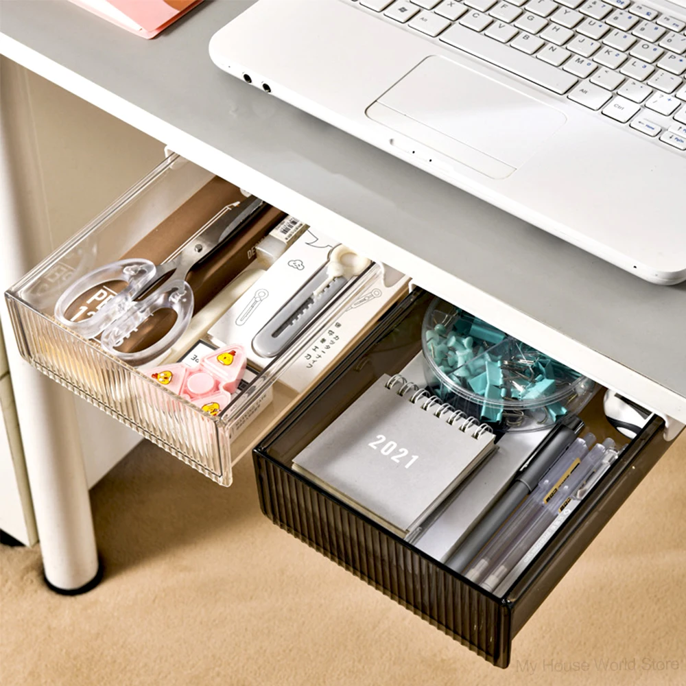 Under Desk Storage Drawers Sli - Desk Setup Organizer ulasan dan harga