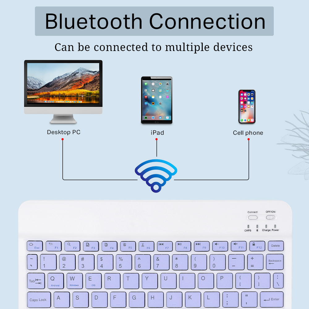 Mini Wireless Keyboard Bluetoo - Desk Setup Ipad ulasan dan harga