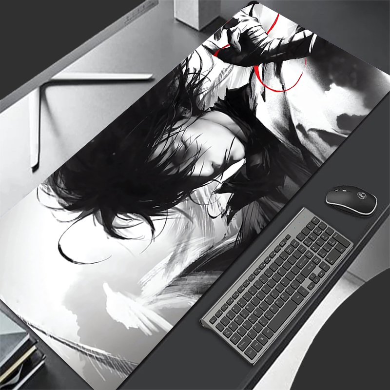 Moon Samurai Wolf Mouse Pad PC - Desk Setup Red ulasan dan harga