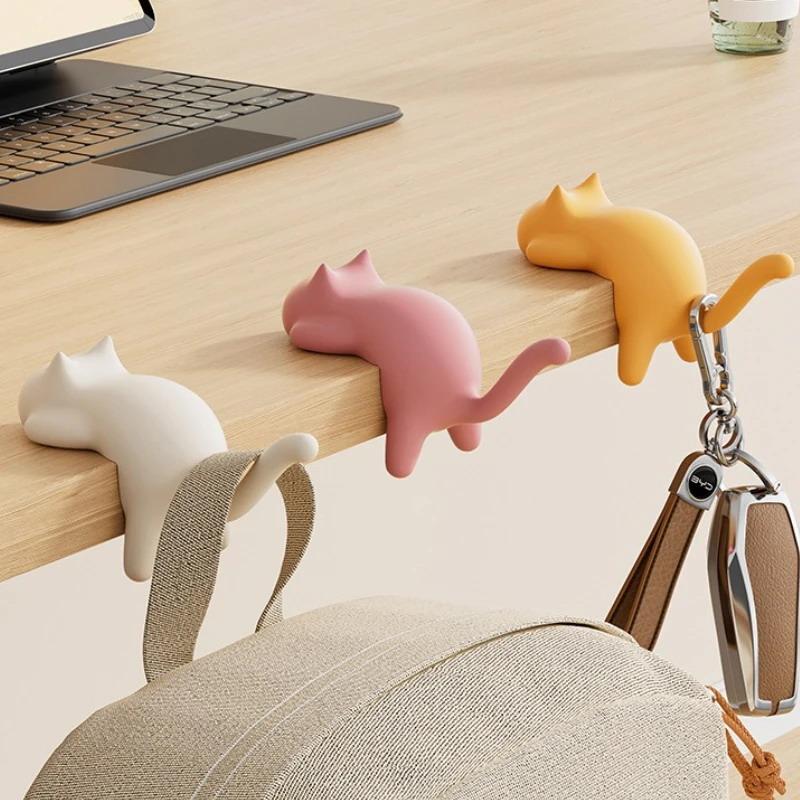 Cute Portable Cat Bag Hook Han - Desk Setup Organizer ulasan dan harga