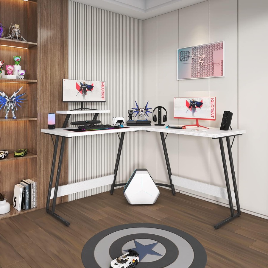 L Shaped Gaming Desk with Larg - Desk Setup Corner ulasan dan harga