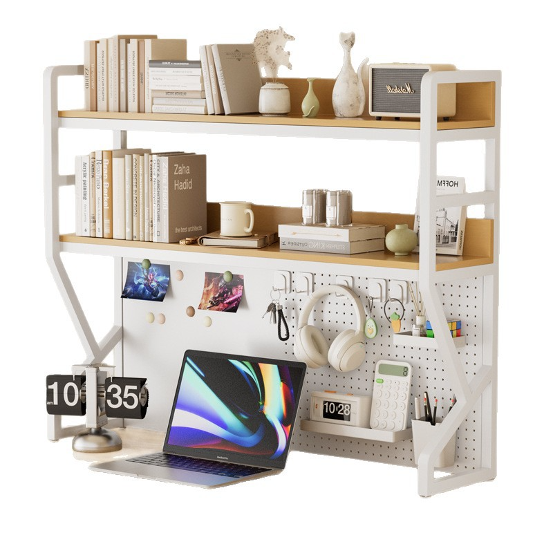 Desktop Storage Shelf with Peg - Desk Setup Pc ulasan dan harga