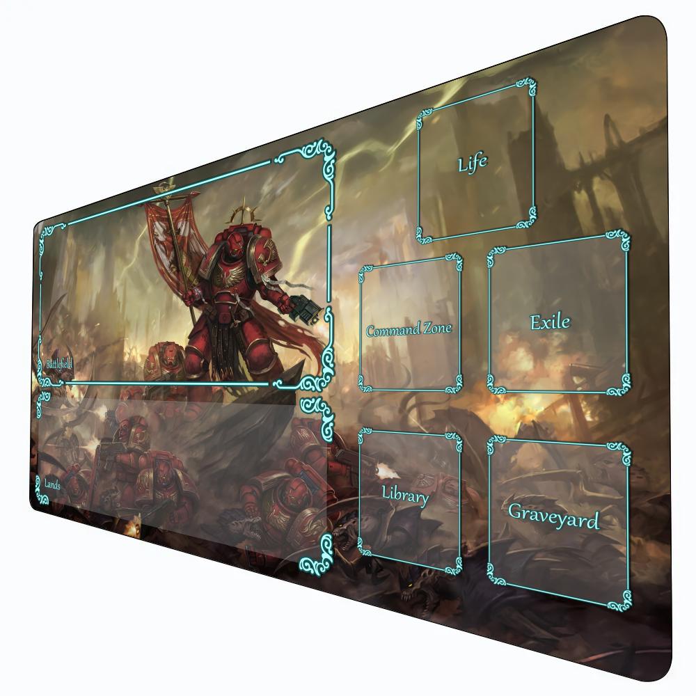 Magic Card Gaming Mat with zon - Desk Setup Red ulasan dan harga
