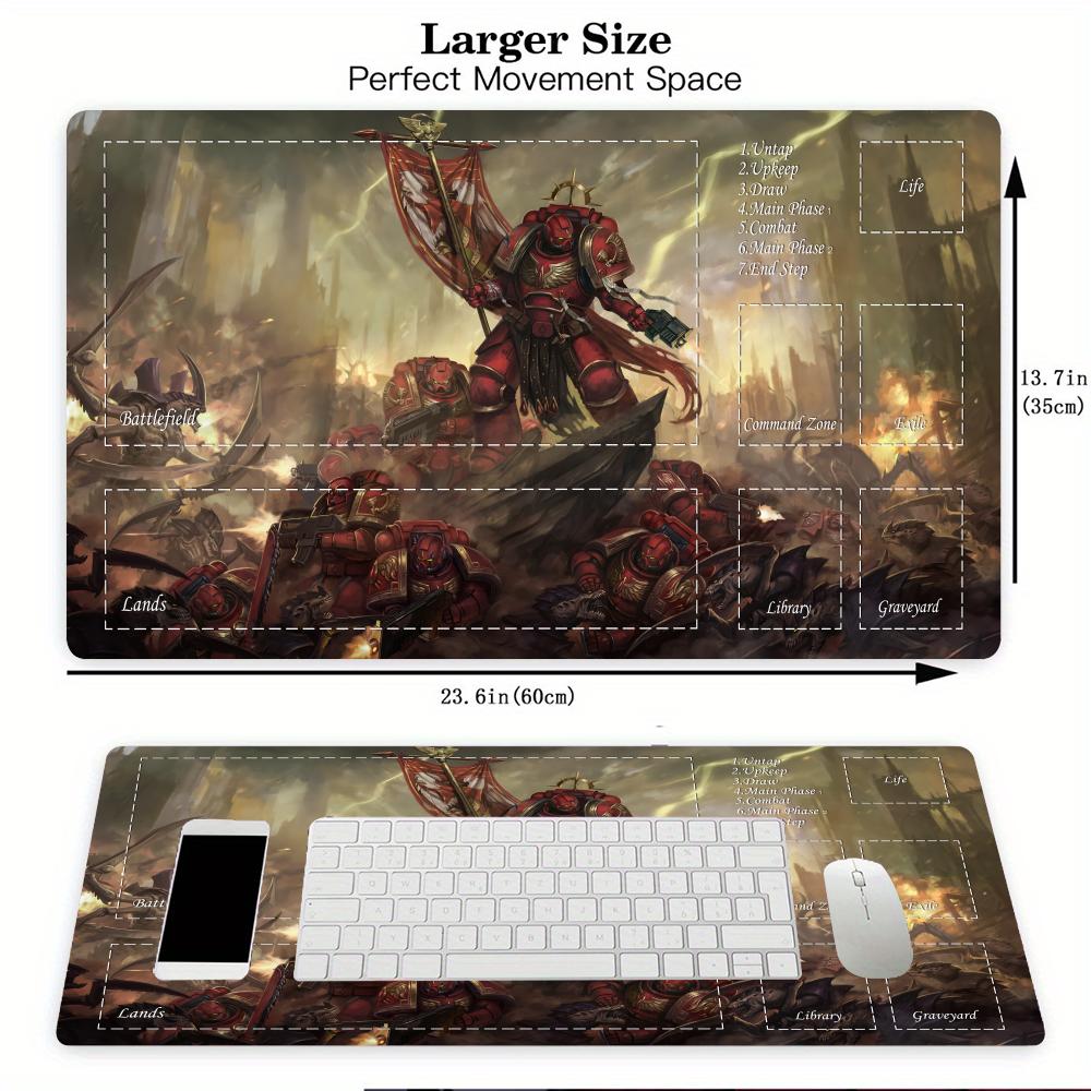 Magic Card Gaming Mat with zon - Desk Setup Red ulasan dan harga