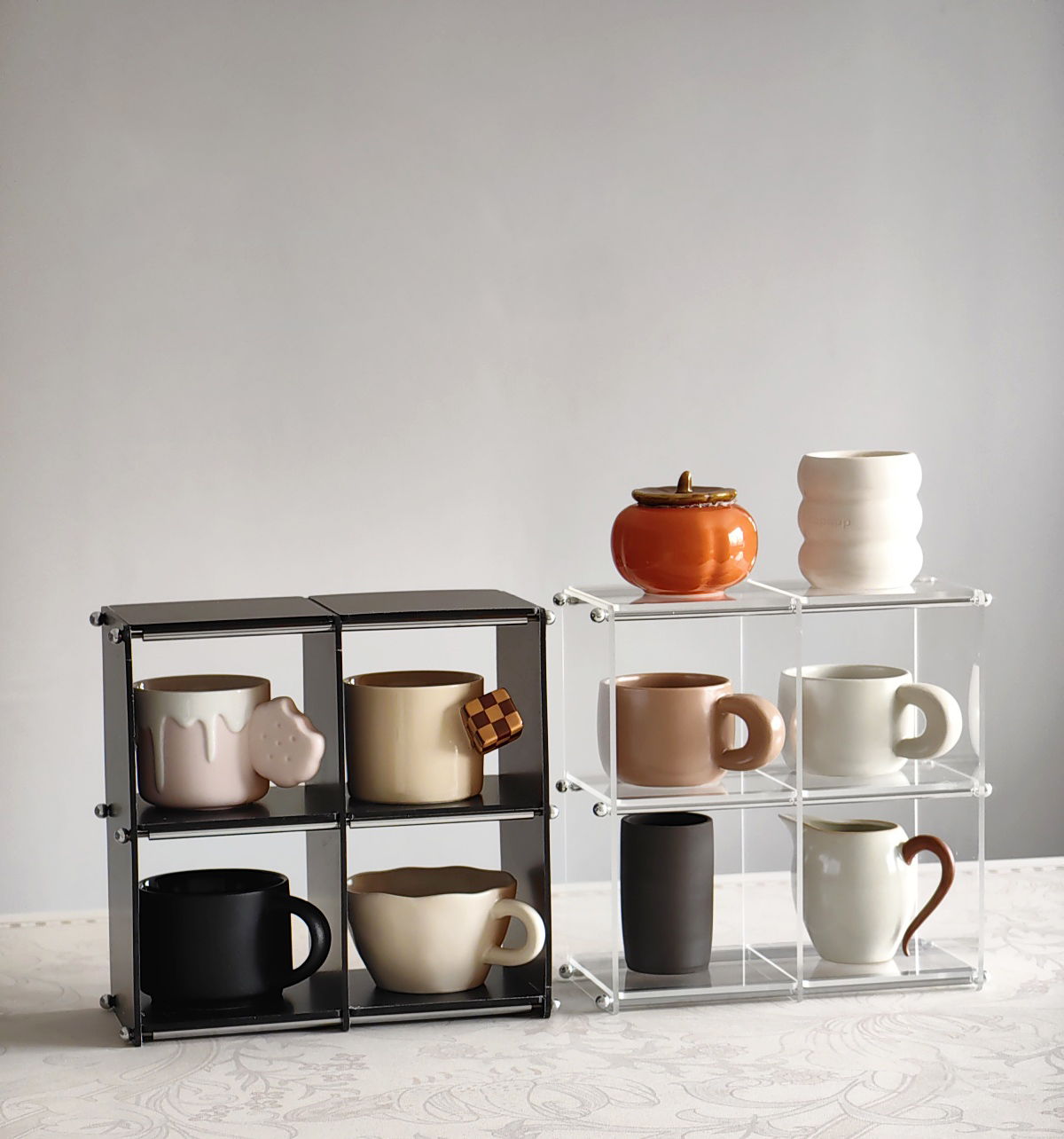 Acrylic Display Shelf Cups Sto - Desk Setup Organizer ulasan dan harga