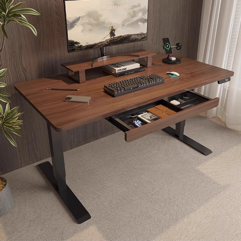 Walnut Wood Under Desk Drawer  - Desk Setup Organizer ulasan dan harga