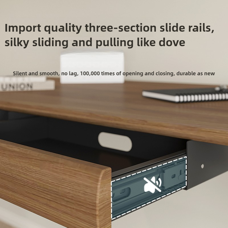 Walnut Wood Under Desk Drawer  - Desk Setup Organizer ulasan dan harga