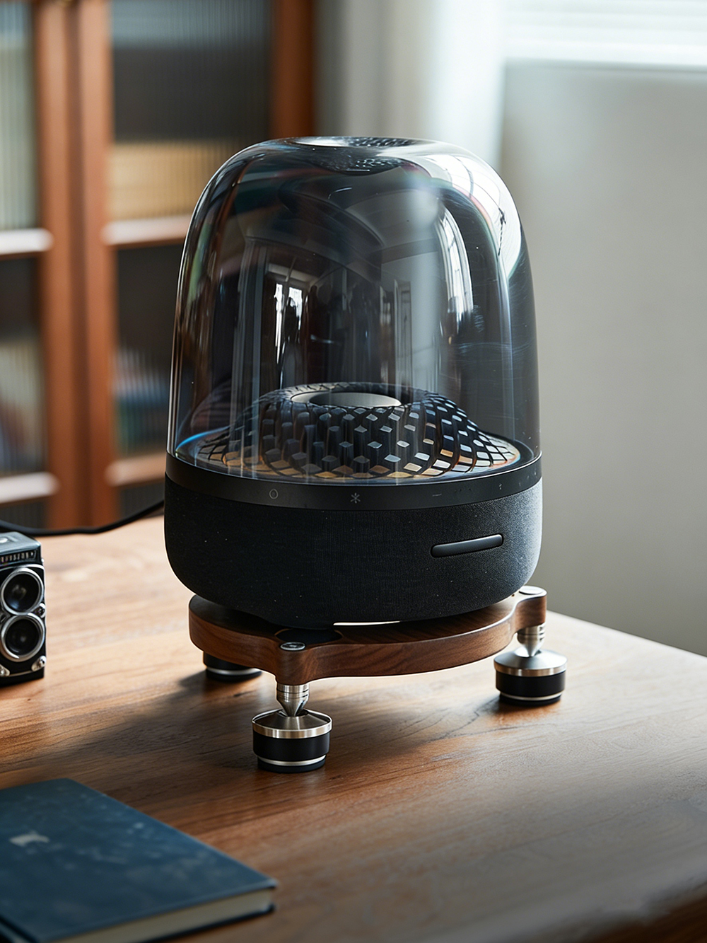 HiFi Audio Solid Wood Desktop  - Desk Setup Speakers ulasan dan harga