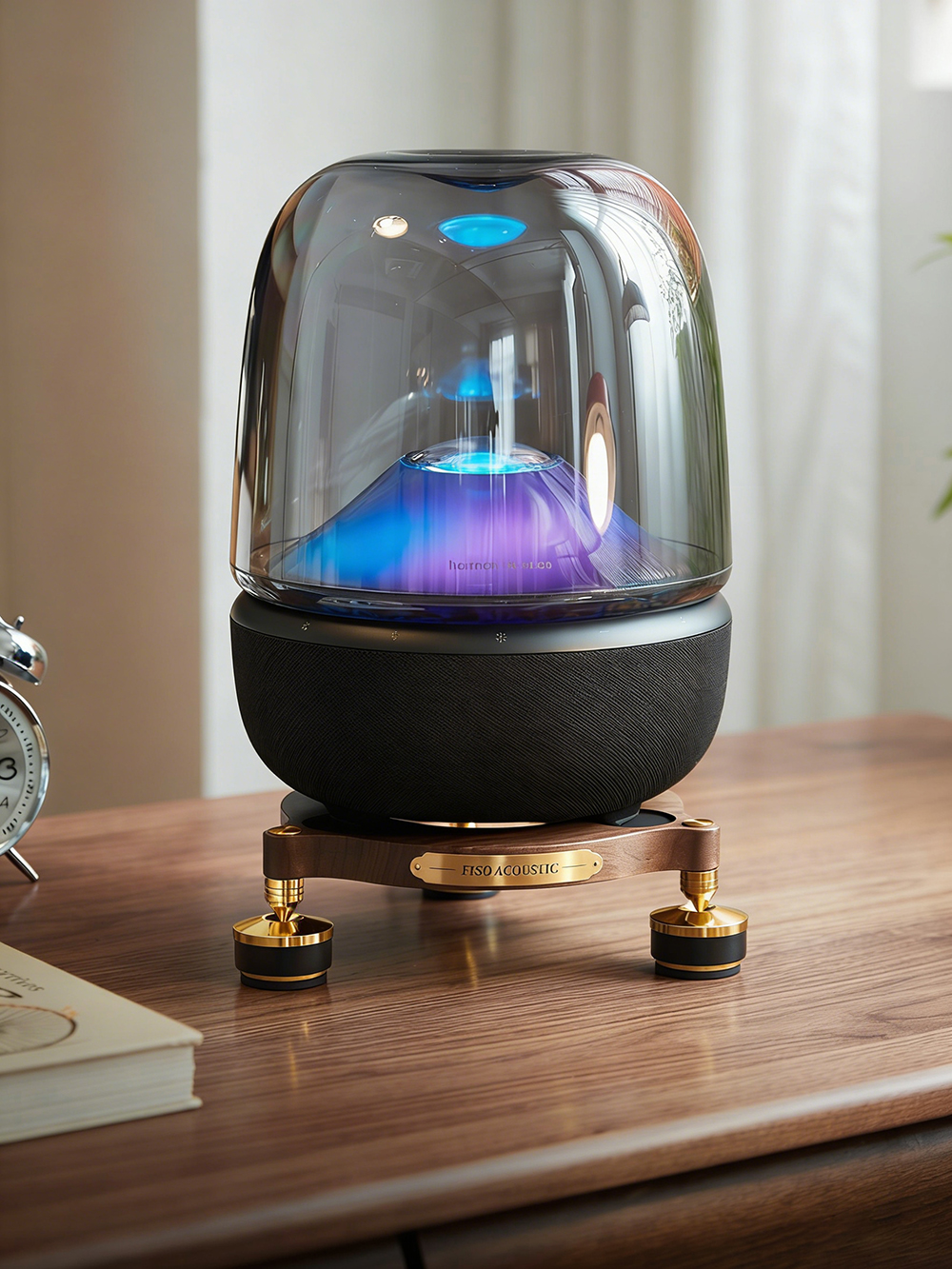 HiFi Audio Solid Wood Desktop  - Desk Setup Speakers ulasan dan harga