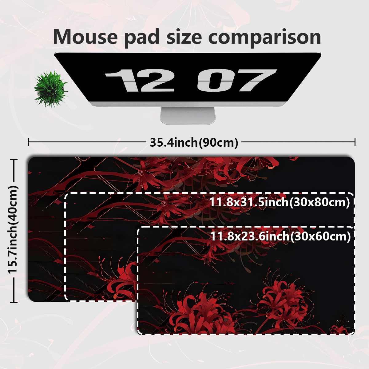 1pc Bana Extended Gaming Mouse - Desk Setup Red ulasan dan harga
