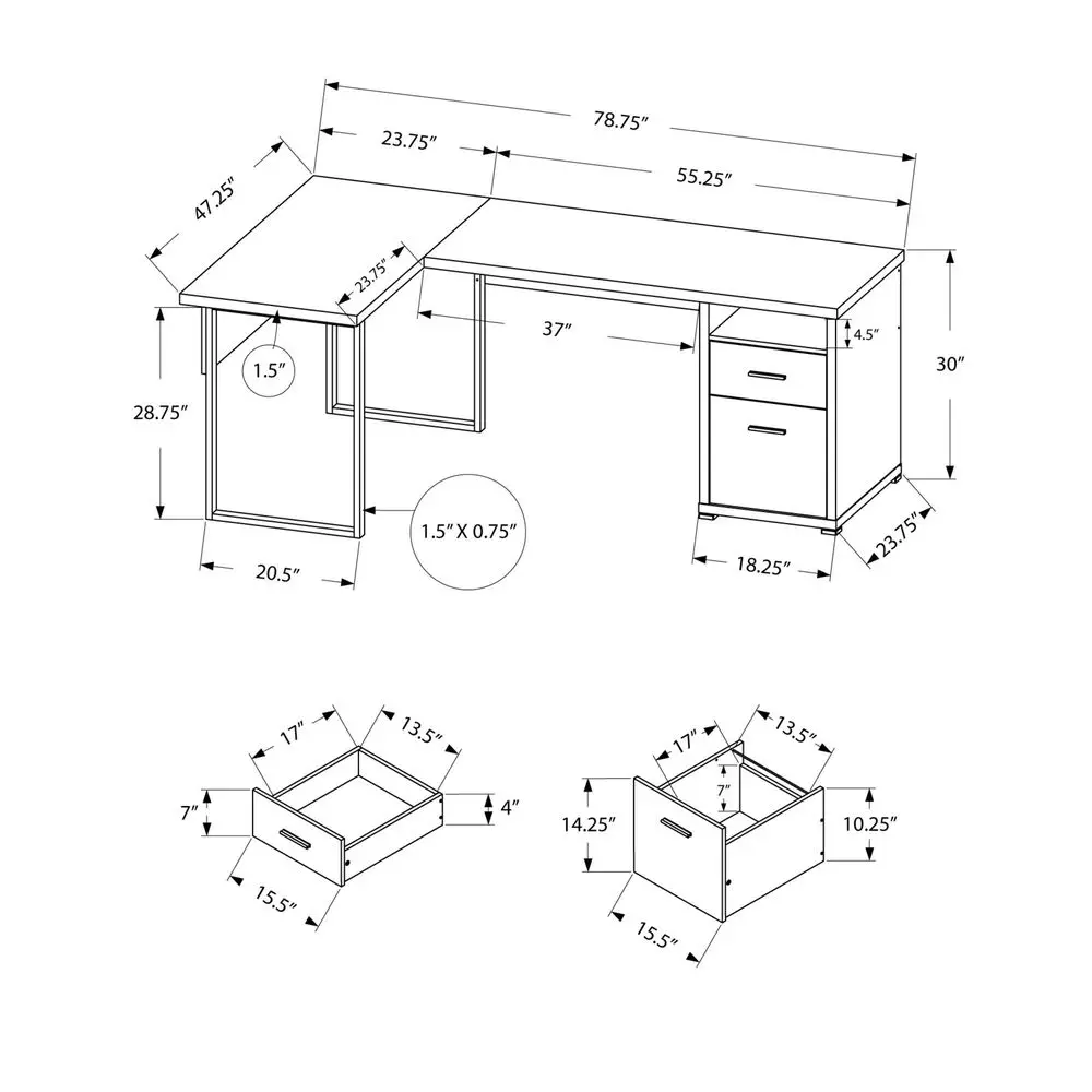 I 7257 Computer Desk, Home Off - Desk Setup Corner ulasan dan harga