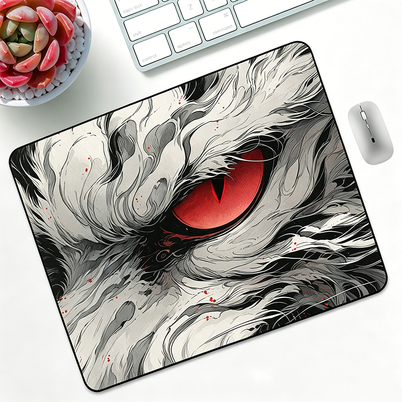 Rubber Gaming Mouse Pad 26x21c - Desk Setup Red ulasan dan harga