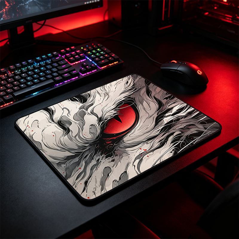 Rubber Gaming Mouse Pad 26x21c - Desk Setup Red ulasan dan harga