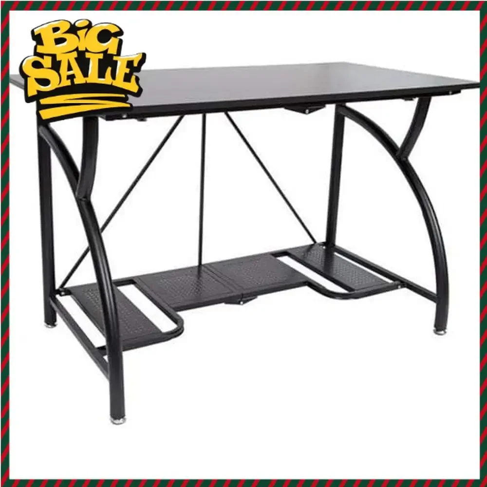 Space-Saving Foldable Desk for - Desk Setup With Laptop And Monitor ulasan dan harga