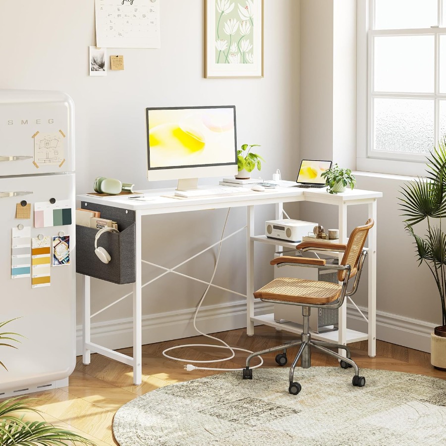 L Shaped Computer Desk with Bu - Desk Setup Corner ulasan dan harga