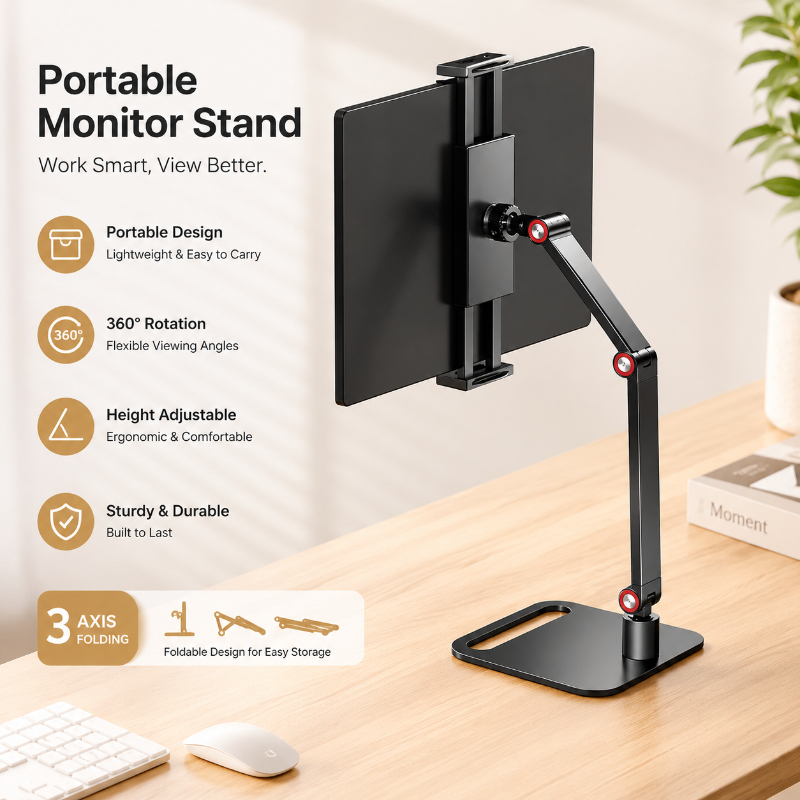 Expandable Portable Monitor Mo - Desk Setup With Laptop And Monitor ulasan dan harga