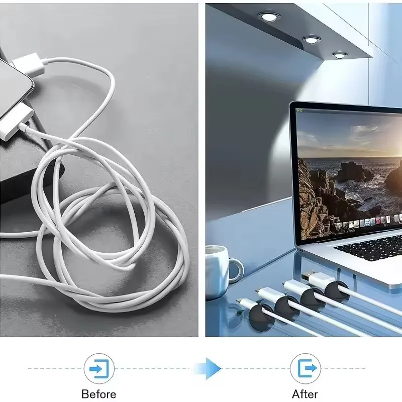 Cable Clips Phone Cord Holder  - Desk Setup Organizer ulasan dan harga
