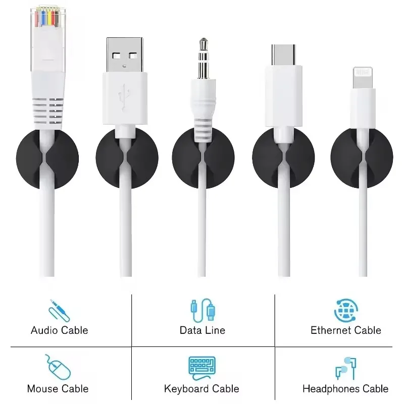 Cable Clips Phone Cord Holder  - Desk Setup Organizer ulasan dan harga