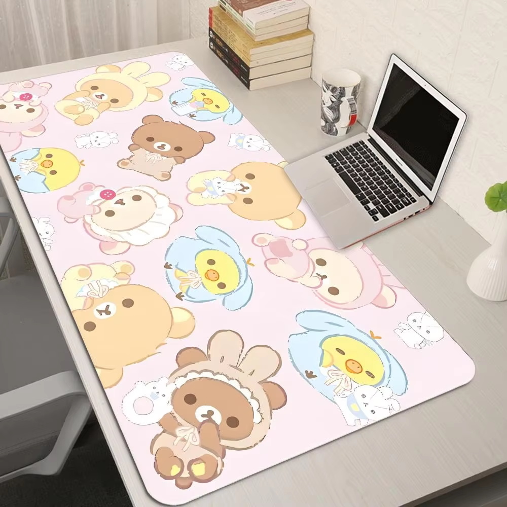 XXL Cartoon Pink Mouse Pad Ani - Desk Setup Pc ulasan dan harga