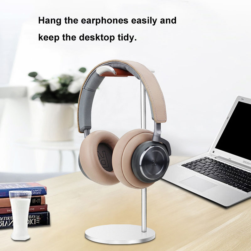 Curved Aluminum Headphone Stan - Desk Setup Game ulasan dan harga