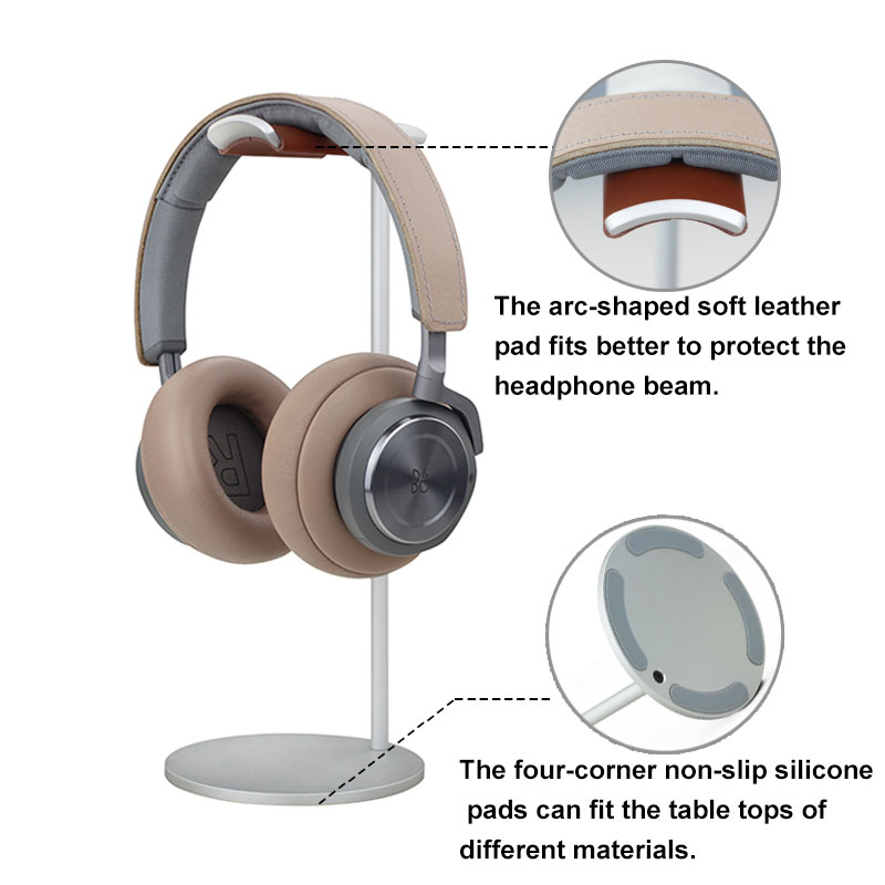 Curved Aluminum Headphone Stan - Desk Setup Game ulasan dan harga